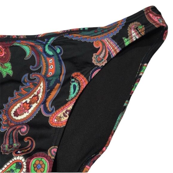 VS BOHO PAISLEY PRINT SWIMSUIT BIKINI BOTTOM MEDIUM DISCONTINUED - Picture 5 of 6
